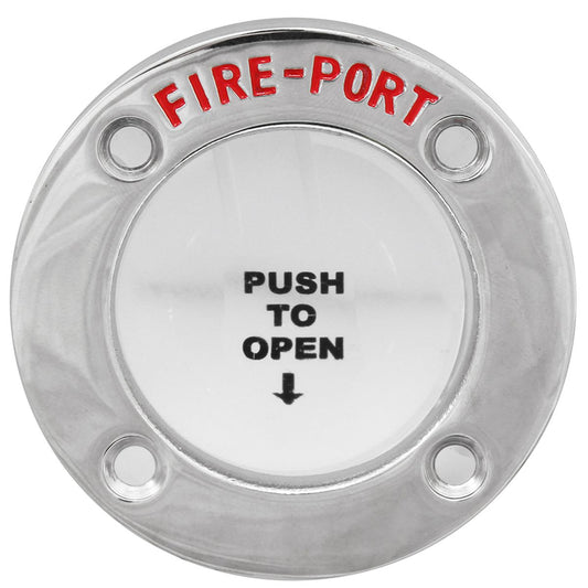 Stainless Fire Port for Fire Extinguishers (45mm Cutout, 68mm OD) 831901