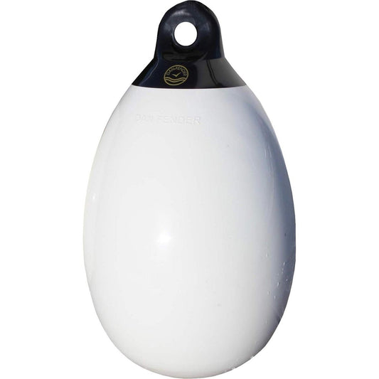 Dan-Fender White Single Eye Fender for 11-23' Boats (170mm OD x 310mm) 895007