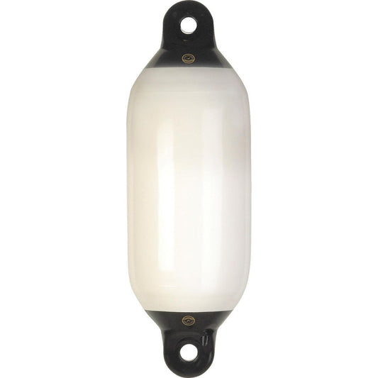 Dan-Fender White Cylindrical Fender for 17-30' Boats (200mm x 635mm) 895013