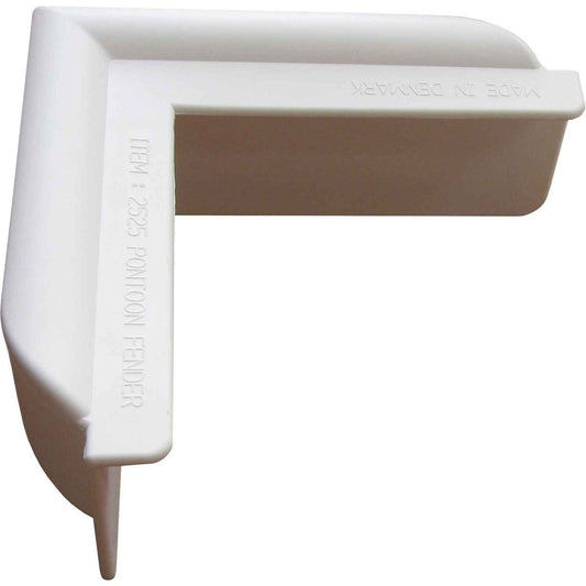 Dan-Fender White Corner Pontoon Fender (250mm Wide / 250mm Long) 895050