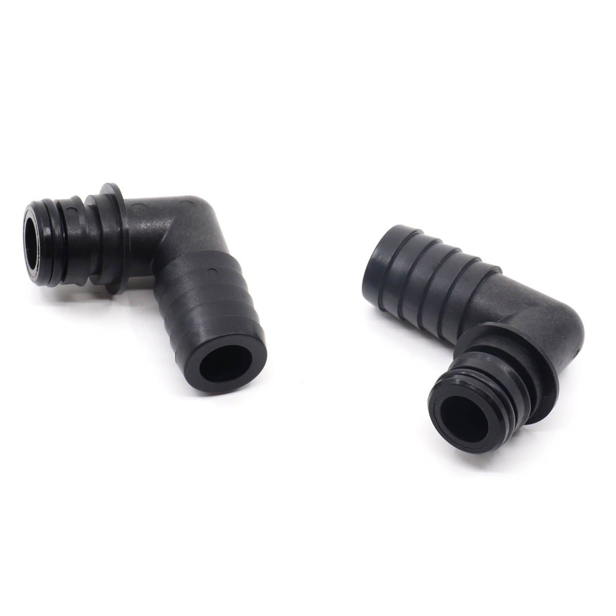 Flojet 90 Degree Hose Tails 3/4" to Quad Port (Pair) 9-40210