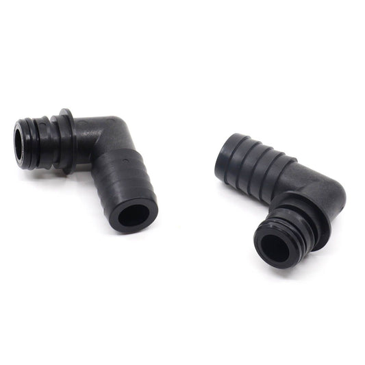 Flojet 90 Degree Hose Tails 3/4" to Quad Port (Pair) 9-40210