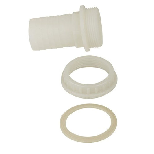 Can SB Straight Skin Fitting in Plastic (1-1/2" BSP to 38mm Hose) 9-97056
