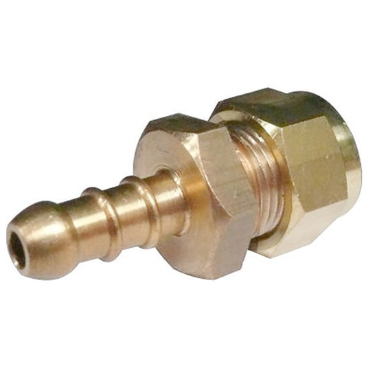 Compression Hose Connector 15mm Compression to 8mm Gas Fulham Nozzle AA8151