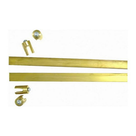 AG 4 Brass Runners with 2 Brass Flat Strips (6ft)