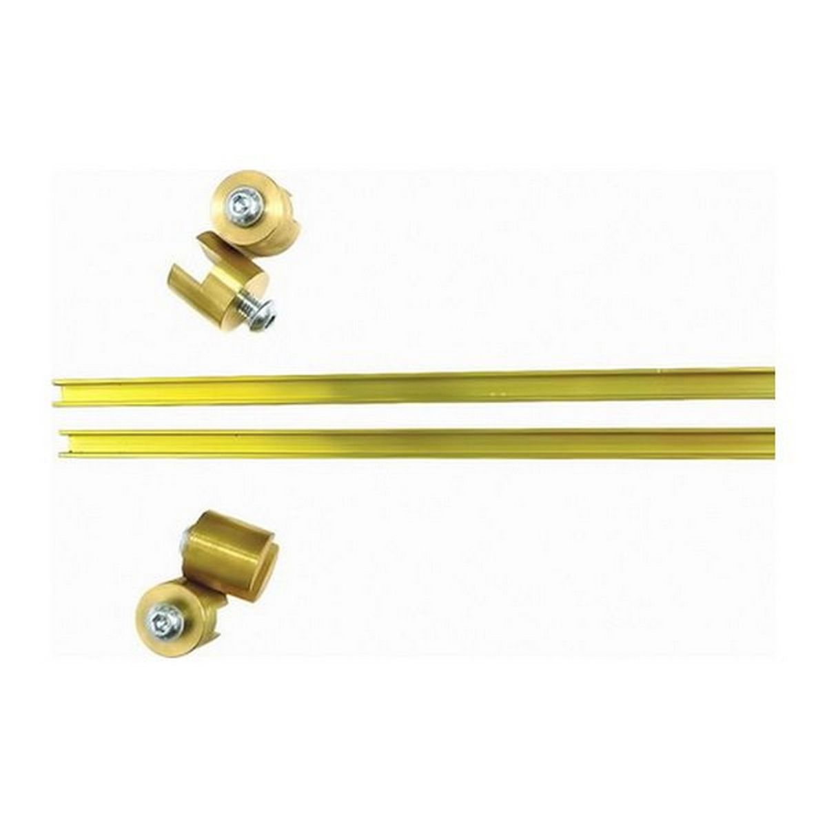 AG 4 Brass Runners with 2 Brass Channel Strips (6ft)