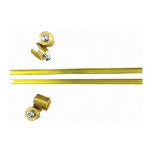 AG 4 Brass Runners with 2 Brass Channel Strips (6ft)