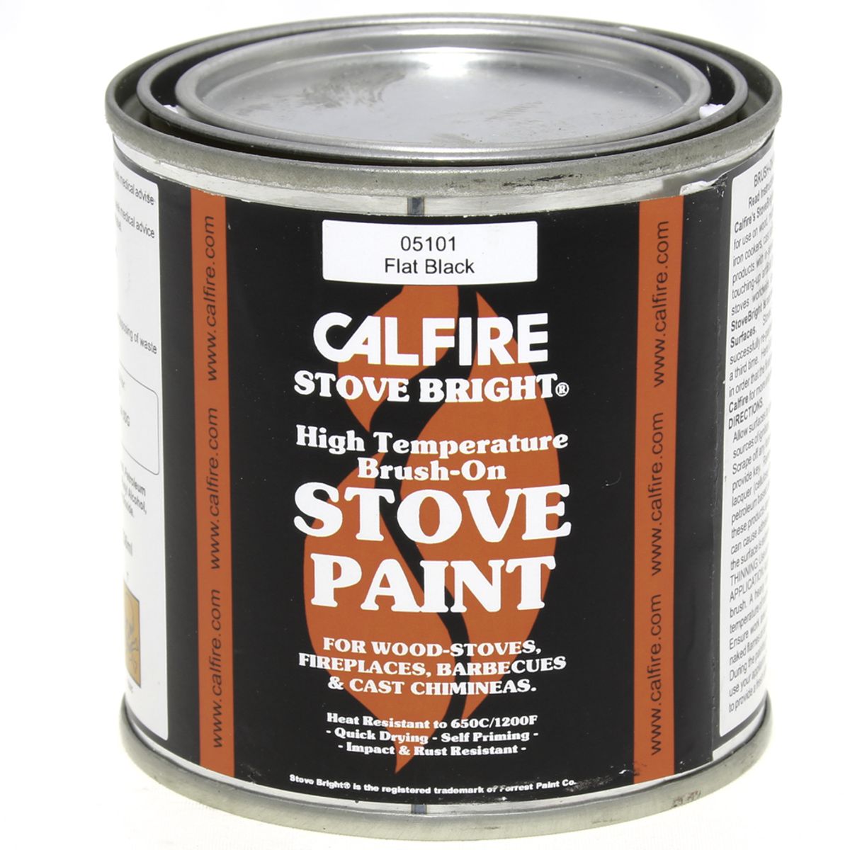 Calfire High Temperature Stove Paint Touch Up Matt Black 236ml AC-020