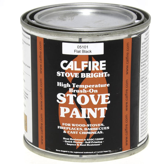 Calfire High Temperature Stove Paint Touch Up Matt Black 236ml AC-020