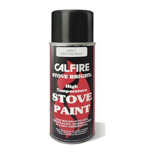 Calfire High Temperature Black Stove Paint Aerosol Matt - 400ml AC-032