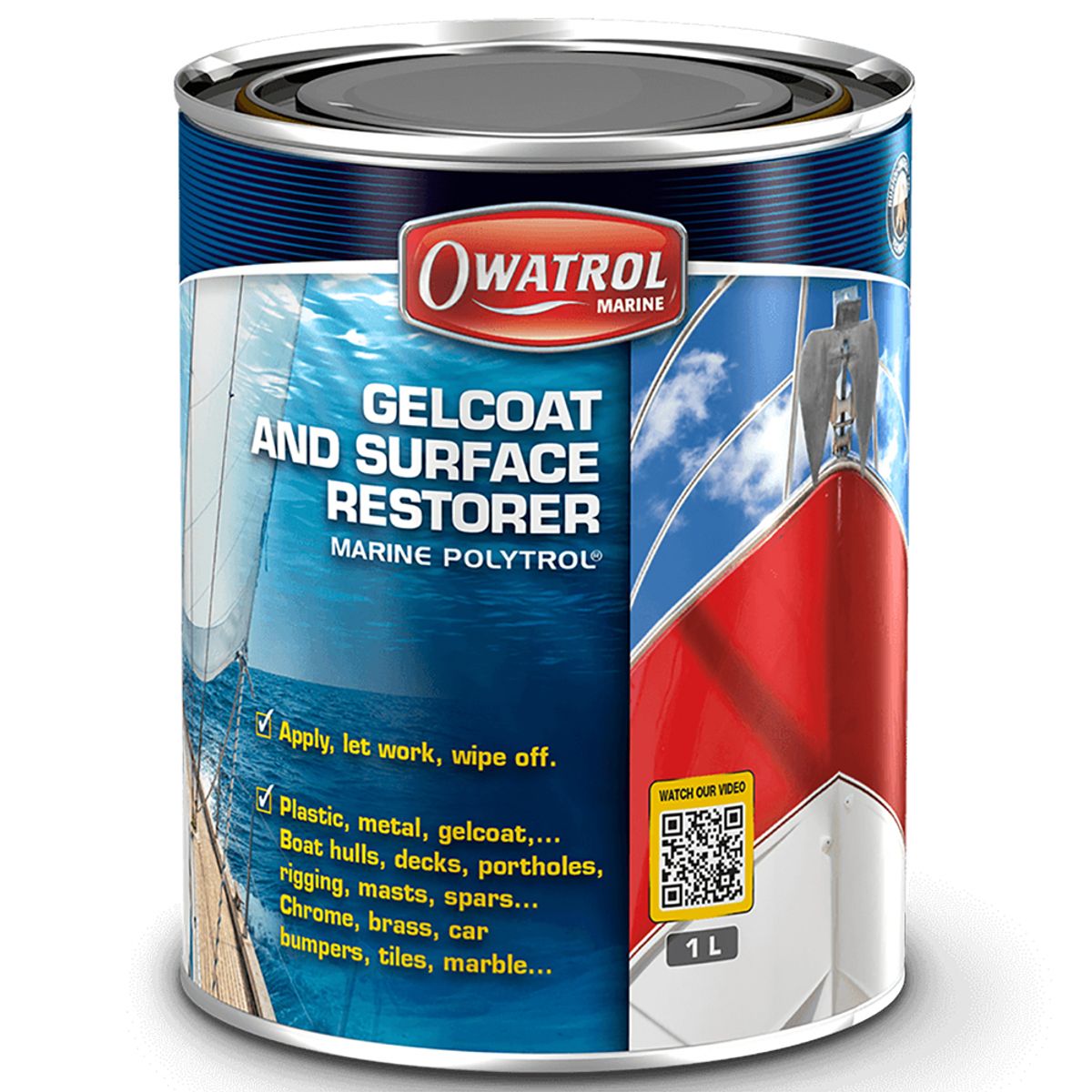 Owatrol Polytrol Gelcoat and Surface Restorer (1 Litre) AC-144