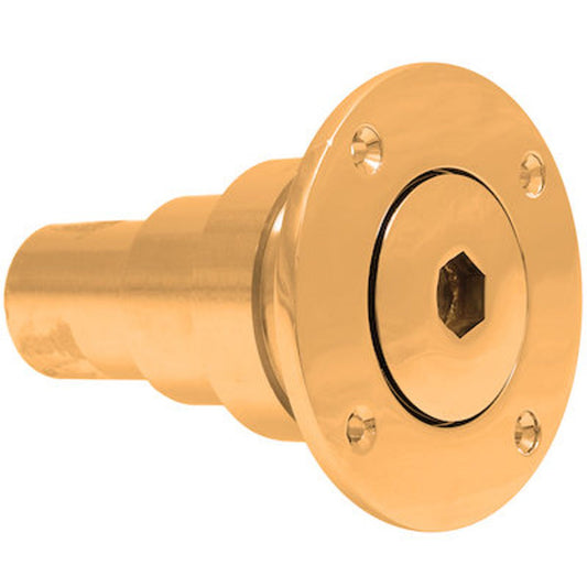 AG Brass Pump Out Socket (Hex / 1-1/2" Hose) AD-001/M