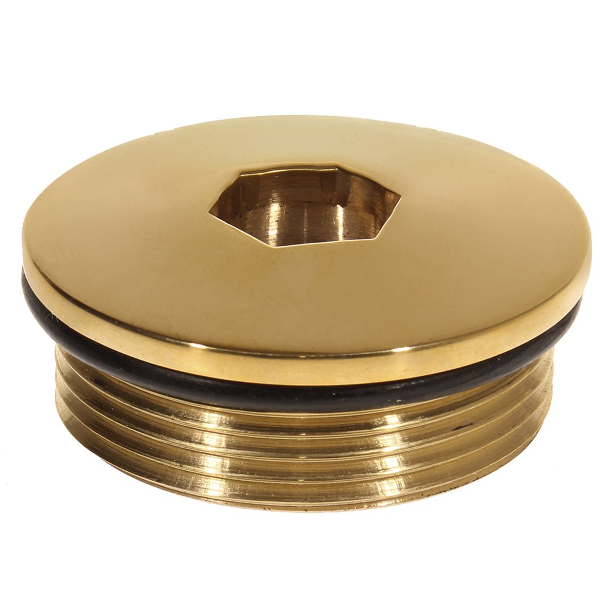 AG Pump Out Deck Filler Cap (Hex / Brass)