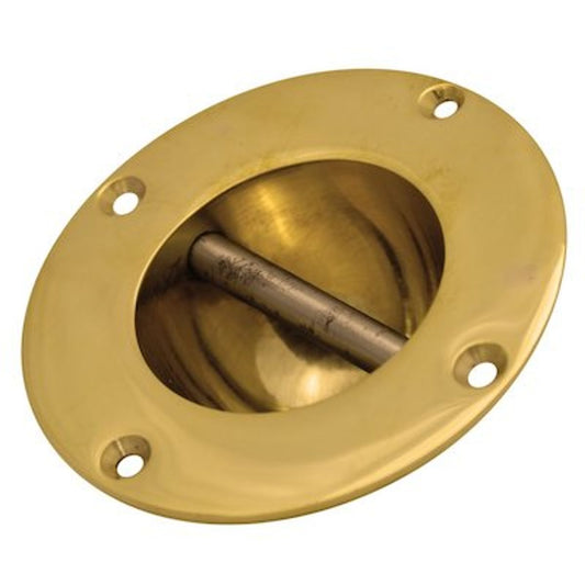 AG Fender / Mooring Eye Recessed Brass (80mm Diameter)