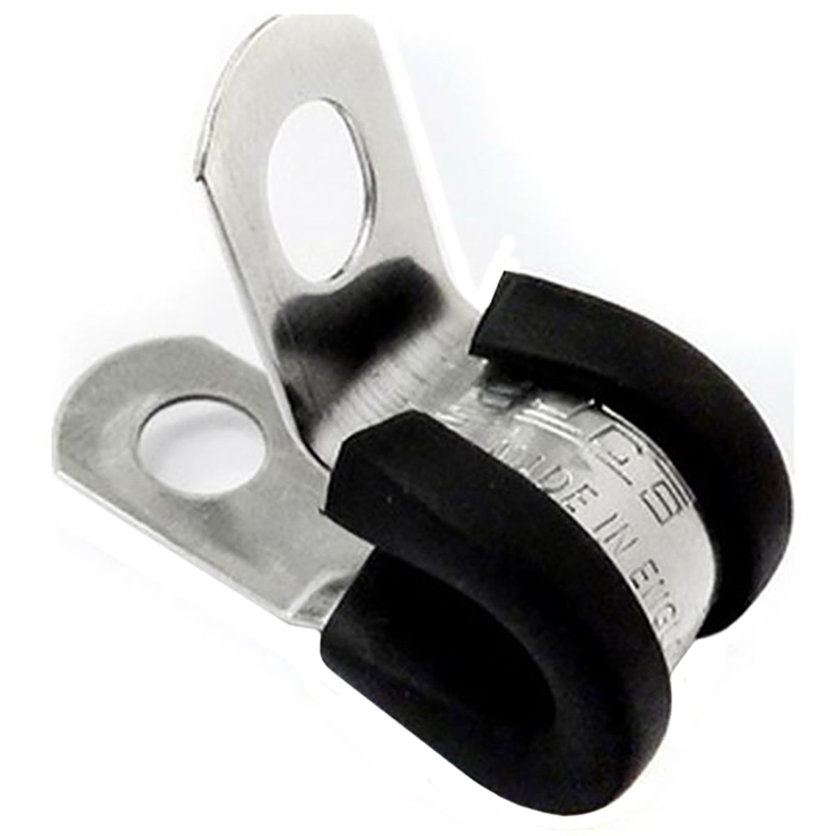 Jubilee Rubber Lined P Clip 8mm Stainless Steel (304) AH-075
