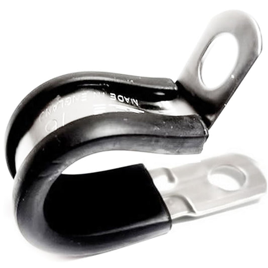 Jubilee Rubber Lined P Clip 19mm Stainless Steel (304) AH-081