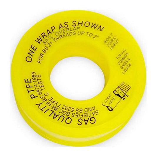 Continental Gas Thread Sealant PTFE Tape (12mm Width / 5m Roll) AM-058