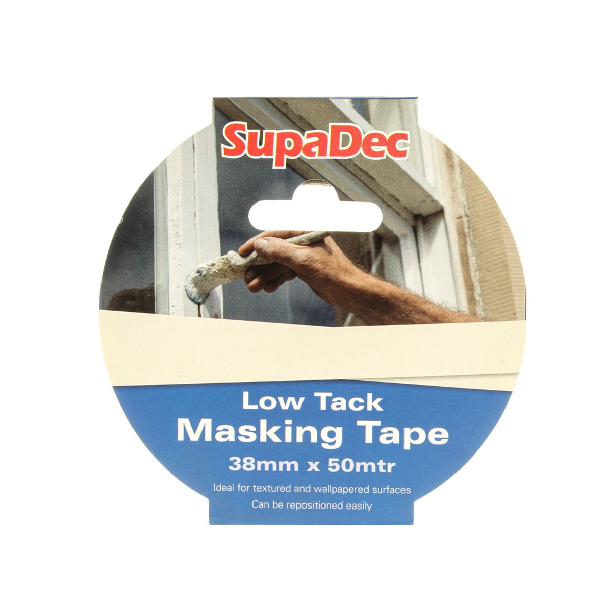 SupaDec Masking Tape - Low Tack 38mm x 50m Roll AM-062