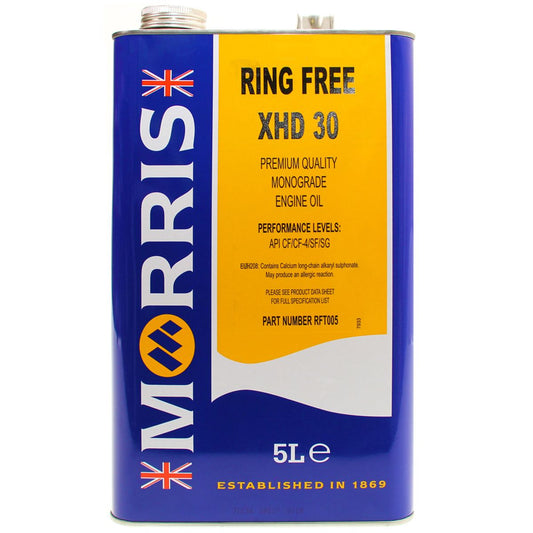 Morris Ring Free XHD Monograde Oil (30W / 5 Litre) AO-018