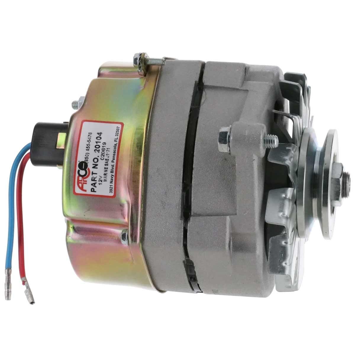 Arco Marine Alternator 20104 for Mercruiser & OMC Engines (12V / 70A) AR-20104