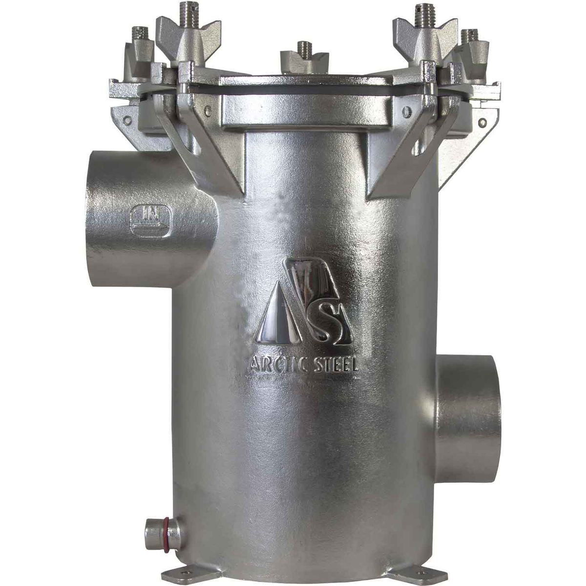 Arctic Steel Strainer SISO 3" BSP with Solid Lid (2205 Stainless) AS-WS-SISO-300-S-A