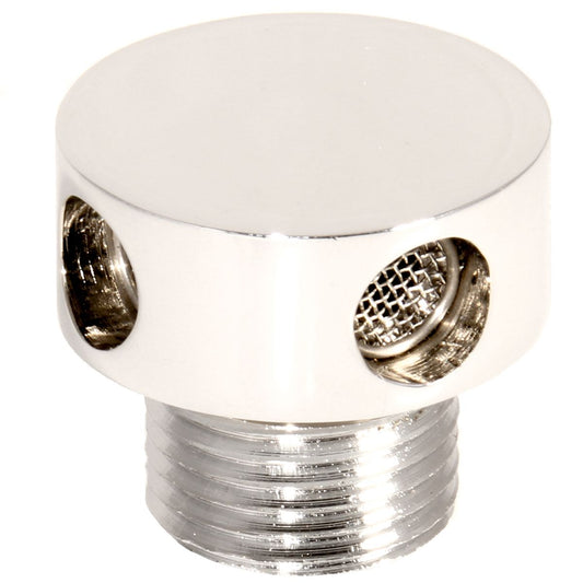 AG Chrome Fuel Tank Vent (Round / 1/2" BSP Male) AV-003/M