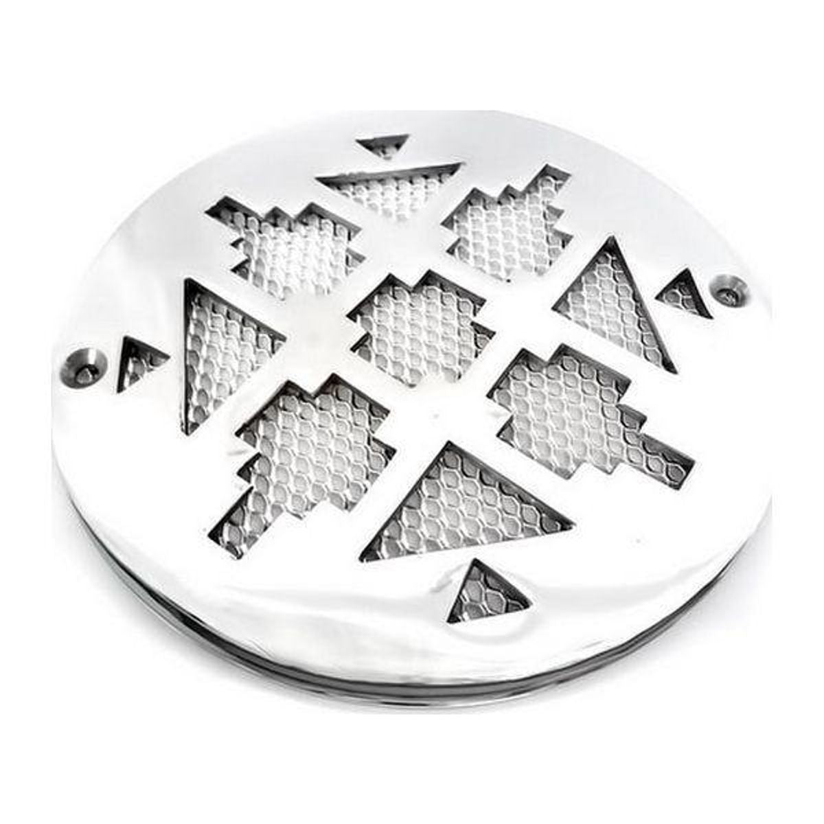 AG Circular Vent with Mesh (5" / Chrome) AV-026/M