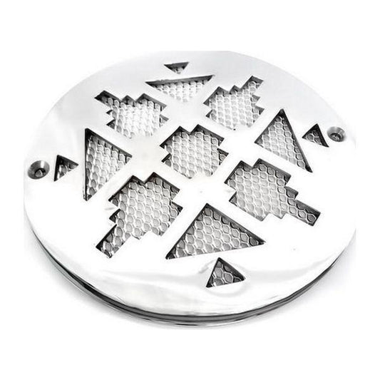 AG Circular Vent with Mesh (5" / Chrome) AV-026/M