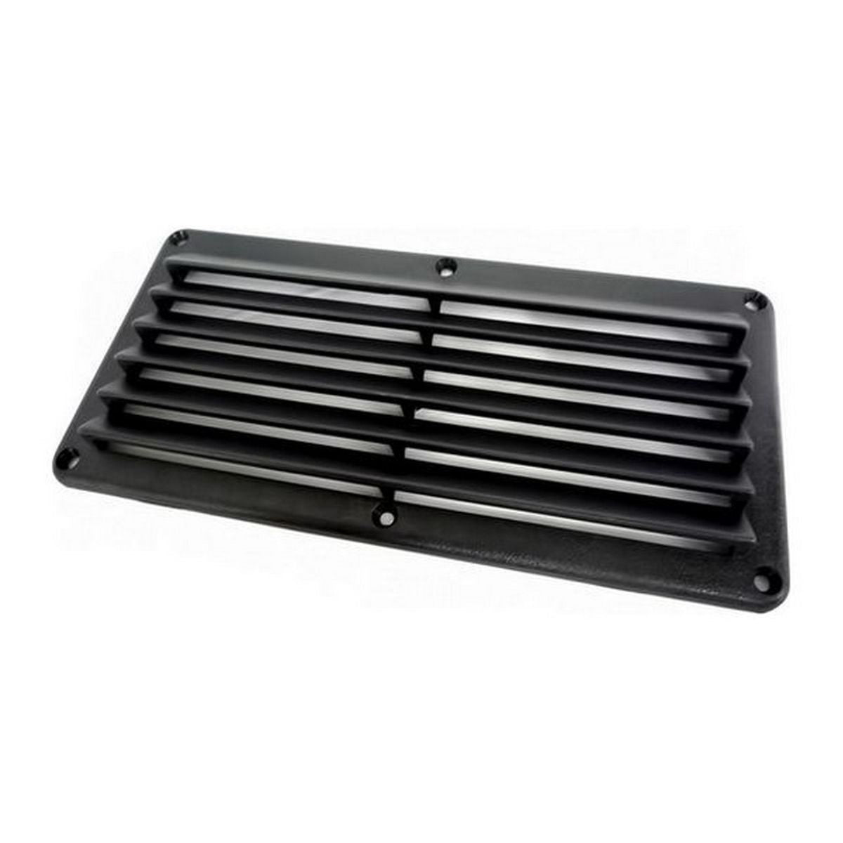 AAA Black Plastic Louvered Air Vent (257mm x 123mm) AV-041