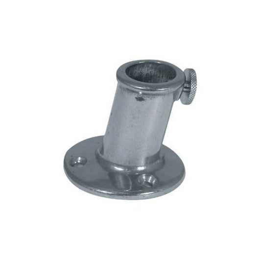 AG Chrome Flagpole Socket Inclined (52mm x 20mm ID)