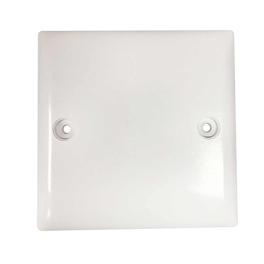 Convex Slim Single Mount Blanking Plate in White