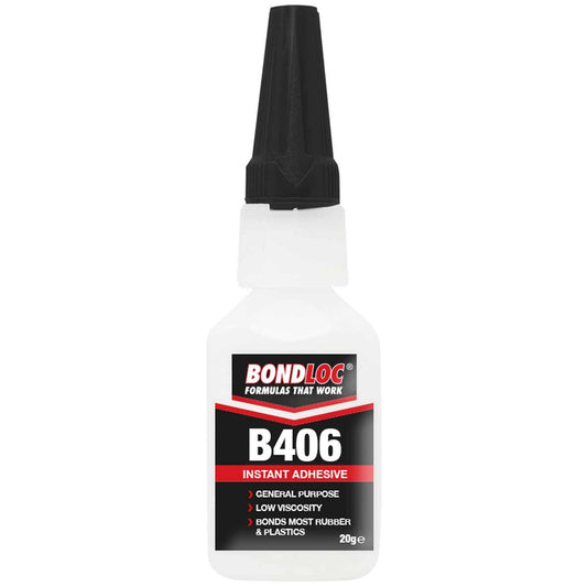 Bondloc B406 Rubber and Plastic Bonder Adhesive (20g) B406