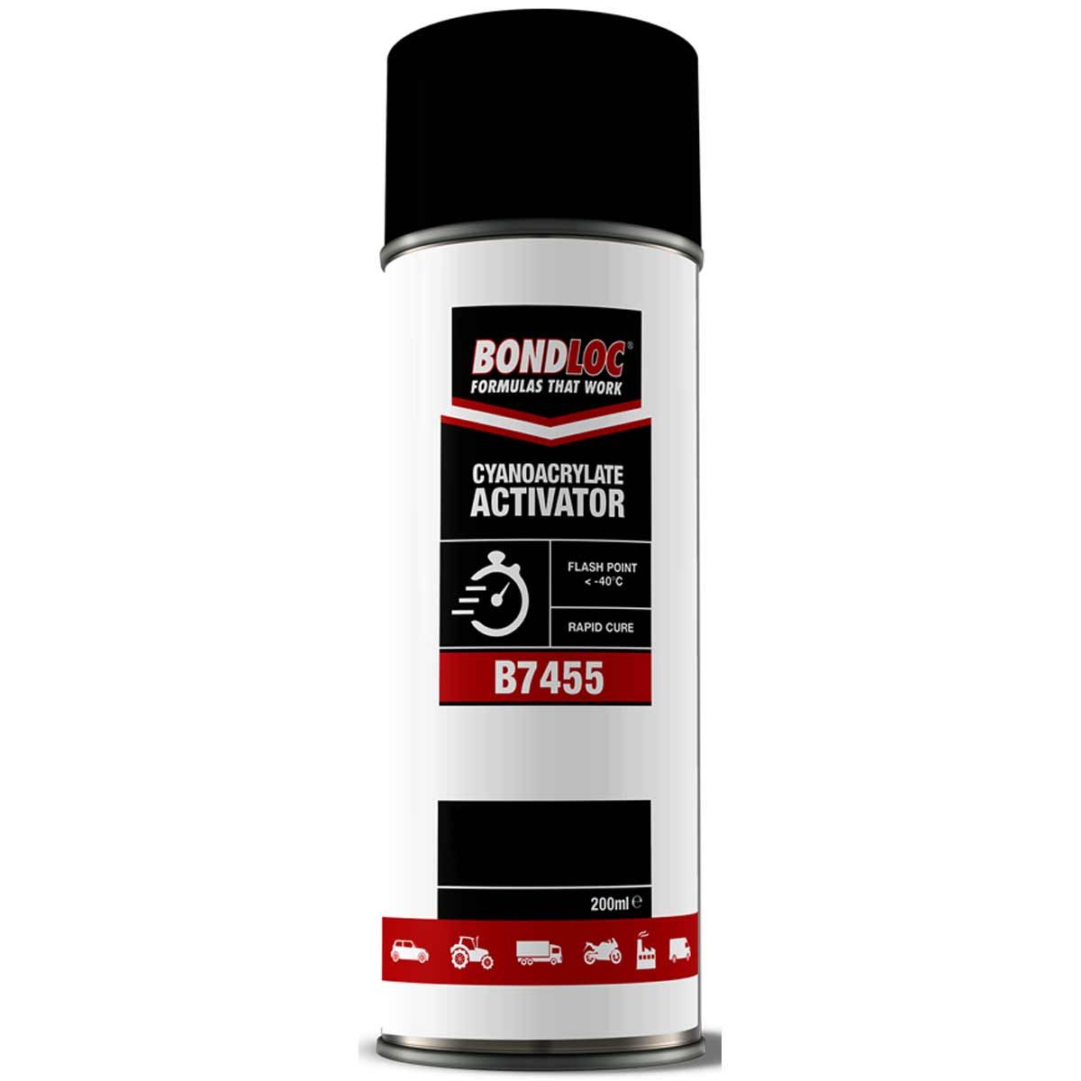 Bondloc B7455 CA Activator Aerosol (Clear / 200ml) B7455