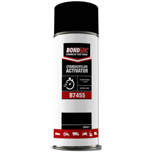 Bondloc B7455 CA Activator Aerosol (Clear / 200ml) B7455