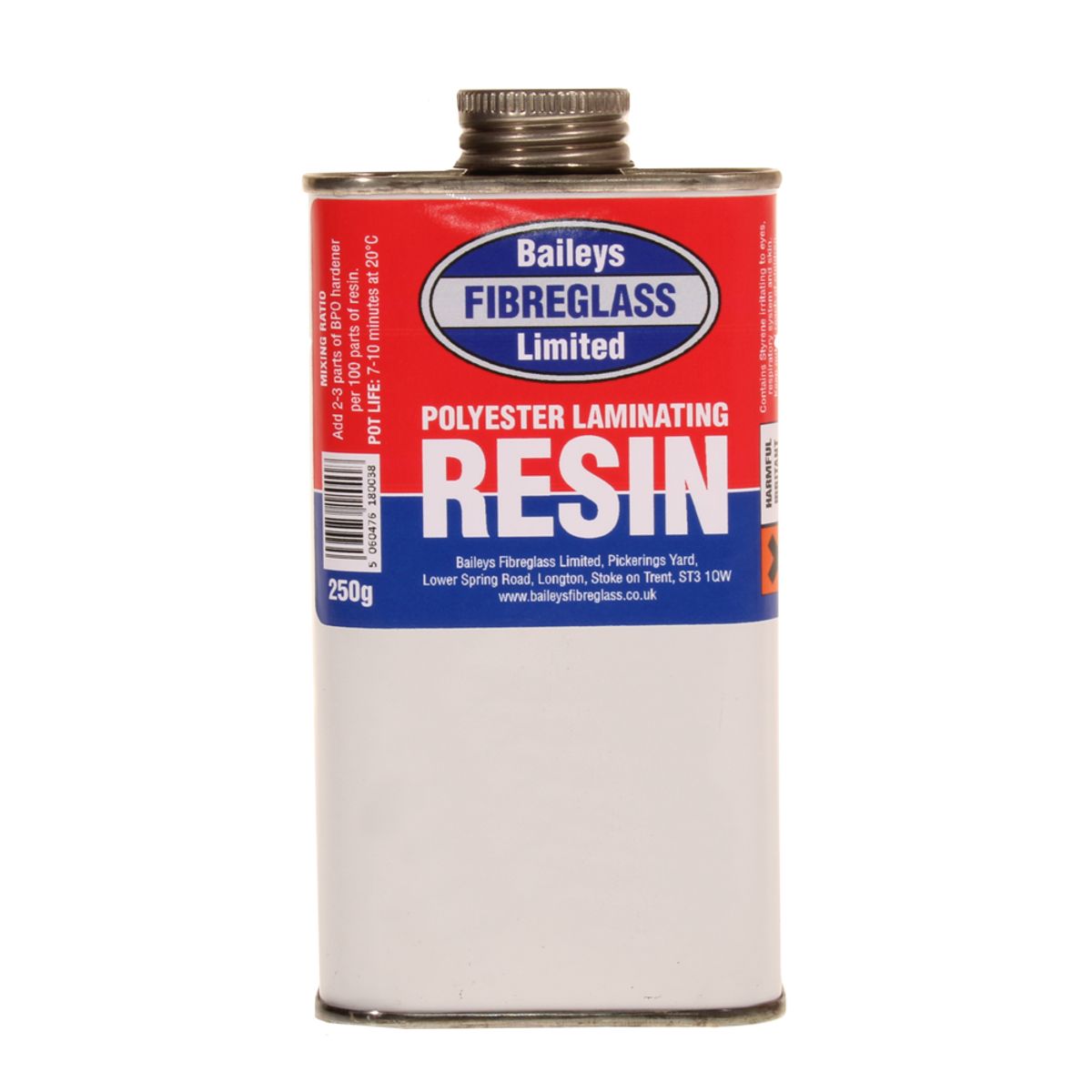 Baileys Fibreglass Polyester Resin 250g BA-001
