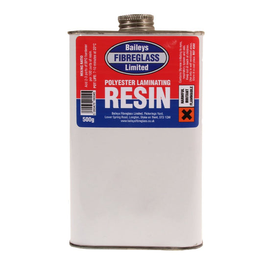 Baileys Fibreglass Polyester Resin 500g BA-002