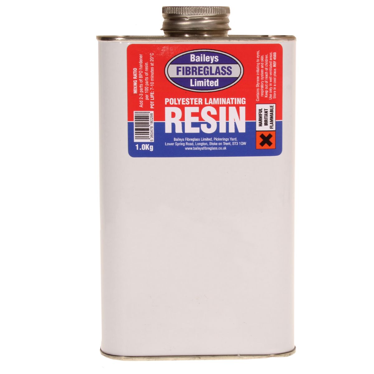 Baileys Fibreglass Polyester Resin 1kg BA-003