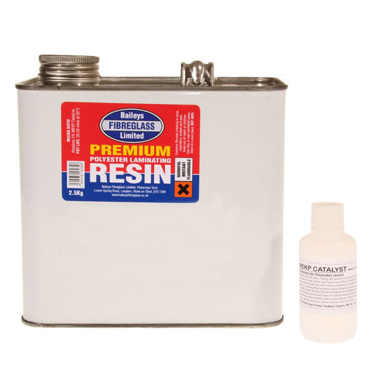 Baileys Premium Fibreglass Polyester Resin 2.5kg with Hardener BA-013