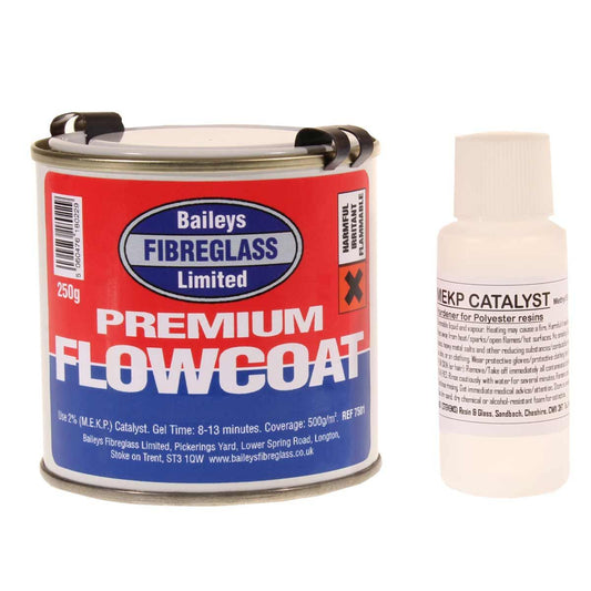 Baileys Black Flowcoat / Topcoat with Hardener 250g BA-7401
