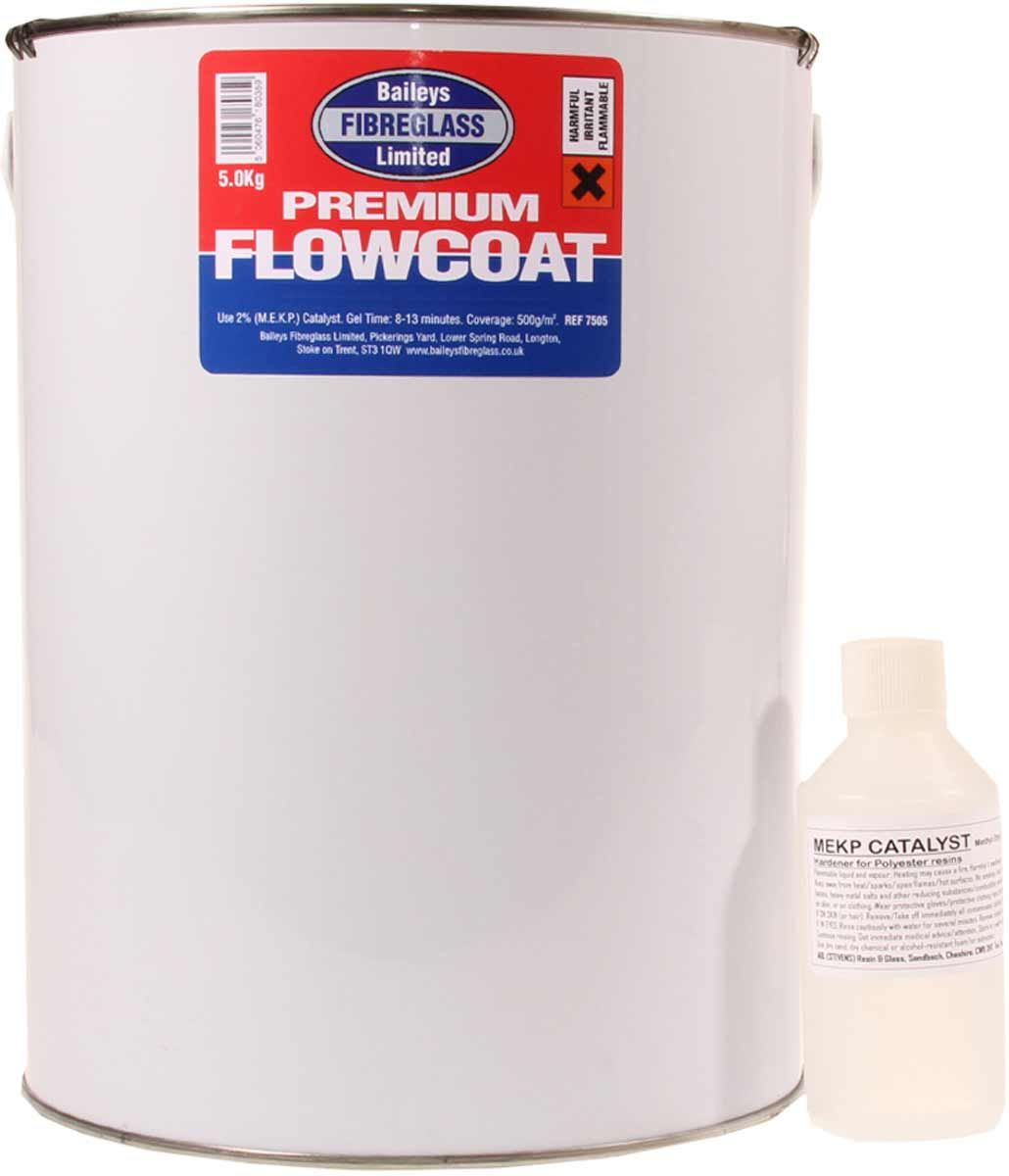 Baileys Black Flowcoat / Topcoat with Hardener 5.0kg BA-7405