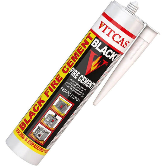 Vitcas Fire Cement in Black (1250°C / 310ml) BFC-310ML
