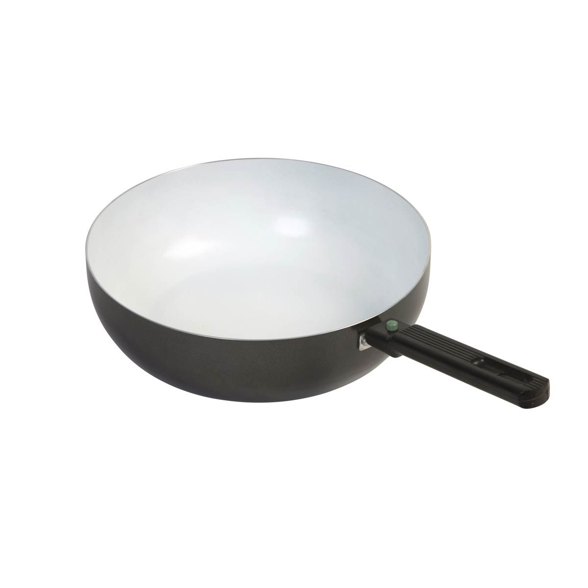 Bo-Camp Wok Pan Sprint Removable Handle Black/White (Dia 24cm) BO-2304213