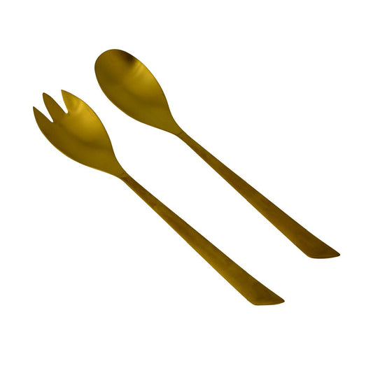 Bo-Camp Industrial Collection Salad Servers Fay (2 Pieces / Gold) BO-6102220