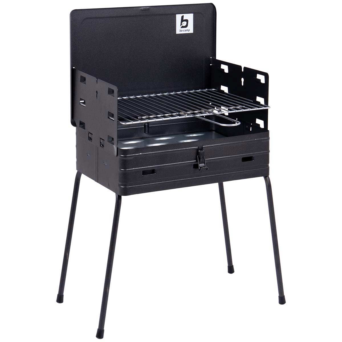 Bo-Camp BBQ Suitcase Model Steel - Black BO-8130030