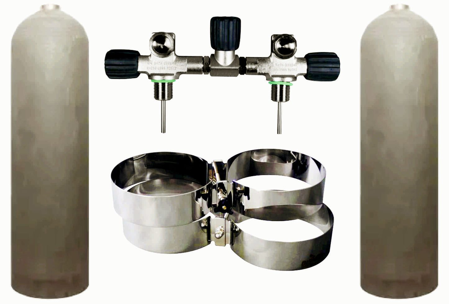 BTS MES 11.1 Litre 207 Bar Aluminium Natural Twin Set S16816658