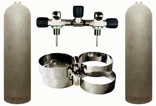 BTS MES 11.1 Litre 207 Bar Aluminium Natural Twin Set S16816658