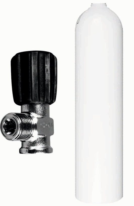 BTS 3 Litre 232 Bar Black Luxfer Aluminium Cylinder with Inert Gas Valve S16116693