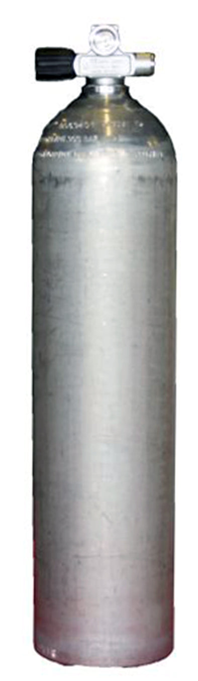 BTS 3 Litre 232 Bar Black Luxfer Aluminium Cylinder with Left Hand DIN Valve & Blanking Plug S16416643