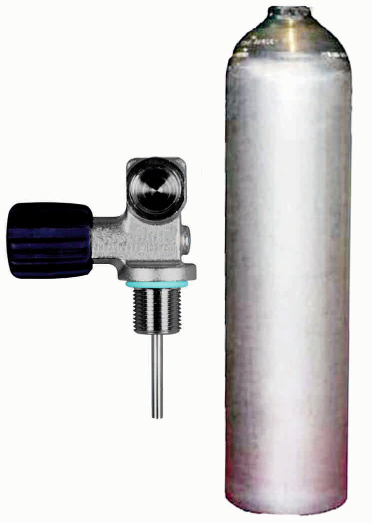 BTS 5.7 Litre 207 Bar Natural Luxfer Aluminium Cylinder with DIN Valve S16416689