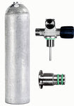 Beaver BTS 7 Litre 200 Bar Natural Luxfer Aluminium Cylinder with Right Handed DIN Valve & Blanking Plug S16216508